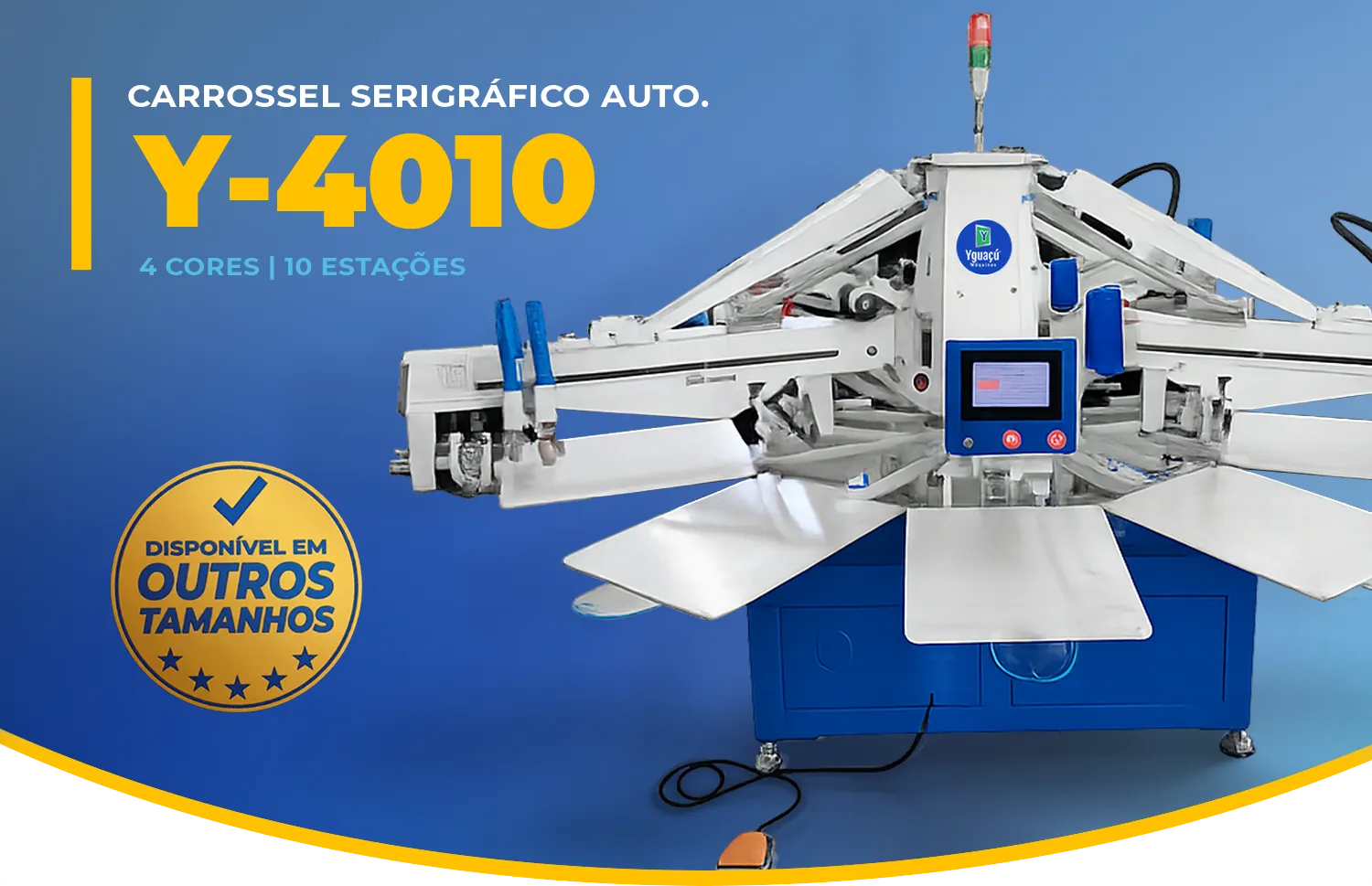 MAIS <strong>PRODUTIVIDADE, PRECISÃO</strong> E <strong>QUALIDADE</strong> PARA SUA ESTAMPARIA.